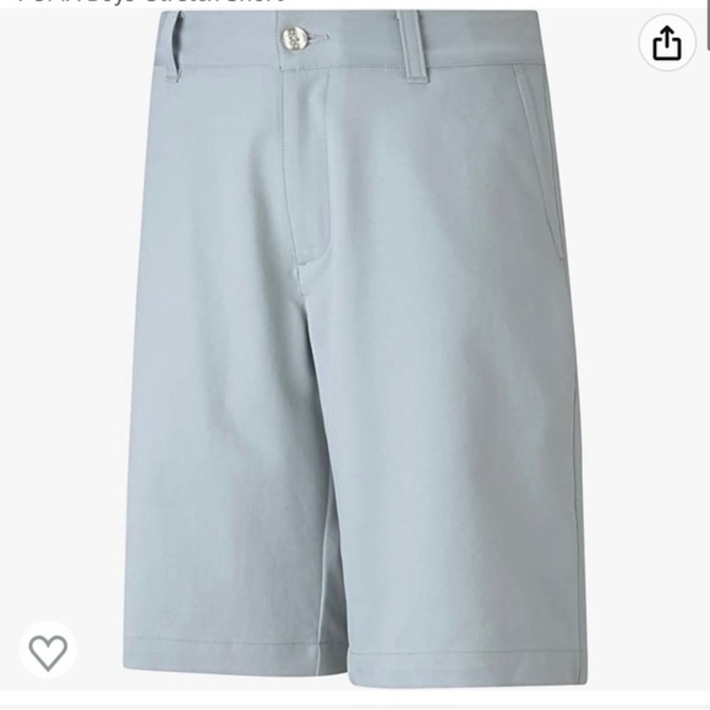 Boys Puma Gray Golf Shorts. size 14